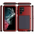 thumbnail image 4 of Dteck Samsung S22 Ultra Case (No Screen Protector), Rugged Military Metal Heavy Duty Armor Case for Man Outdoor,Red, 4 of 4