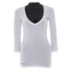 thumbnail image 3 of Playera Para Mujer K-SWISS Cuello V Manga Larga Blanco Talla M, 3 of 4