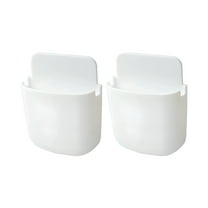 LAMIRO 2 Pack TV Remote Holder Wall Mount/Ceiling Fan Remote Control Wall Holder/Pen Holder,Cell Phone Holder with Adhesive,Bedside Shelf