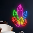 thumbnail image 3 of Handmadetneonsign Crystals Mineral Stones Neon Sign, Crystals Stones Wall Decor, Stones Wall Decor, 3 of 5