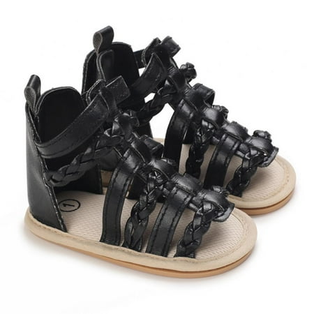 

Baby Toddler Girls Boys Sandals Infant Summer Shoes Premium Soft Anti-Slip Sole Prewalker First Walker Baby Crib Shoes Sandals for Girls Boys