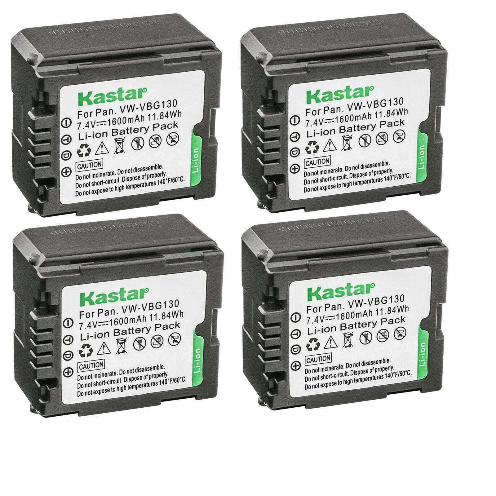 Panasonic VW-VBG070 Kastar 3 Pack Battery and LCD Dual USB Charger Compatible with Panasonic SDR-H79K SDR-H79P SDR-H80PC SDR-H80R VW-VBG260 VW-VBG130 SDR-H80A SDR-H80P SDR-H80K SDR-H80
