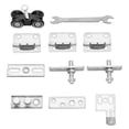 thumbnail image 4 of sistema colgante para puertas plegables segmenta dn-80 plata, 4 of 5