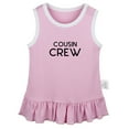 thumbnail image 1 of Cousin Crew Funny Dresses For Baby, Newborn Babies Skirts, Infant Princess Dress, 0-24M Kids Graphic Clothes (Pink Sleeveless Dresses, 0-6 Months), 1 of 4