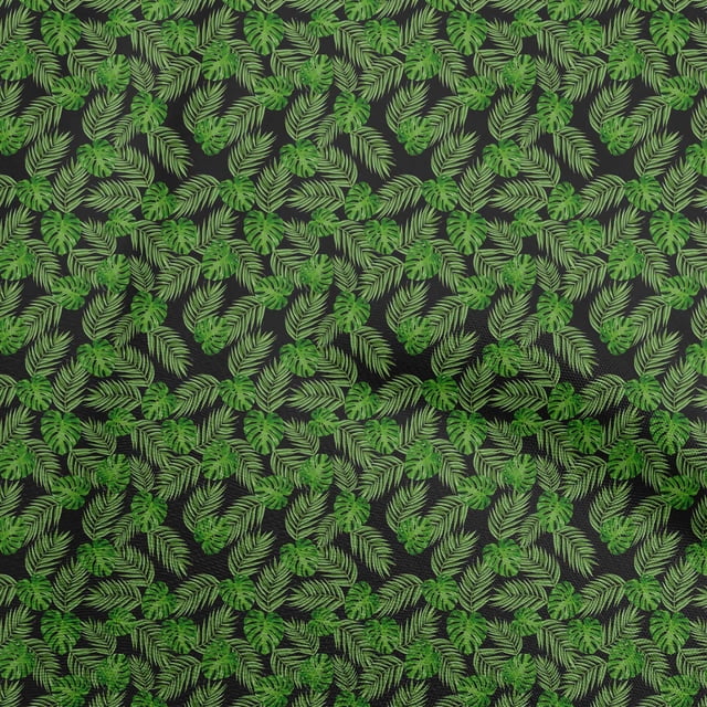 oneOone Polyester Spandex Black Fabric Tropical Sewing Craft Projects Fabric Prints By Yard 56 Inch Wide