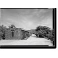 thumbnail image 2 of Historic Framed Print, Bidwell Bar Suspension Bridge & Stone Toll House, Near Lake Oroville (moved from fork of Feather Riv, Oroville vicinity, Butte County, CA - 3, 17-7/8" x 21-7/8", 2 of 9