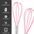 thumbnail image 3 of Juego de 4 batidores de silicona de 8 y 10 pulgadas, batidor de salsa de huevo con globo para utensilios de cocina antiadherentes, 3 of 5