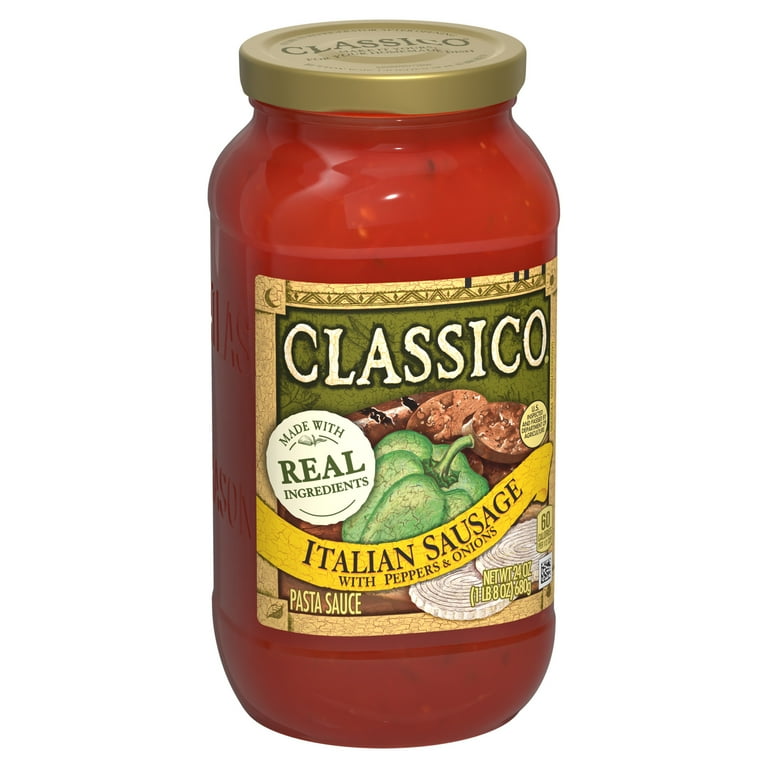 Classico Dipping Spaghetti Meat Sauce, Italian Sausage with