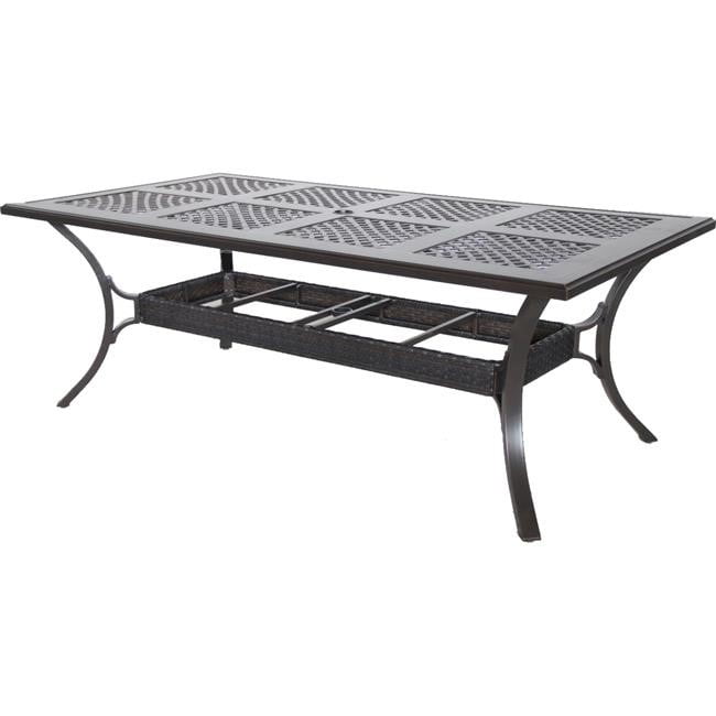 Portica C144484 01 Tbcn 82 X 44 X 29 In Mixed Material Cast Outdoor Rectangular Dining Table Copperhead Walmart Com Walmart Com