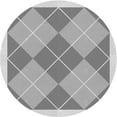 thumbnail image 1 of Ahgly Company Indoor Round Patterned Gray Area Rugs, 3' Round, 1 of 6