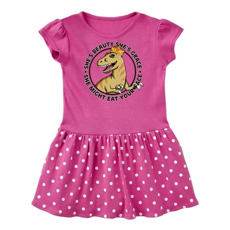 

Inktastic Raptor Princess She s Beauty and Grace She Might Eat Your Face Gift Baby Girl Dress