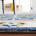 thumbnail image 4 of SAFAVIEH Micro-Loop Lavina Medallion Area Rug, Blue/Ivory, 5' x 5' Round, 4 of 8