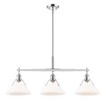 thumbnail image 1 of Orwell 3-Light Linear Pendant in Chrome with Opal Glass, 1 of 3