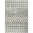 thumbnail image 2 of Mark&Day Washable Rugs, 7ft Round Mary Global Ink Blue Area Rug, Blue Beige Grey Carpet for Living Room, Bedroom or Kitchen (6'7" Round, Machine Washable), 2 of 9