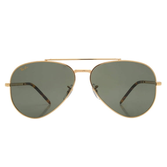 Ray Ban New Aviator Green Aviator Unisex Sunglasses RB3625 919631 62