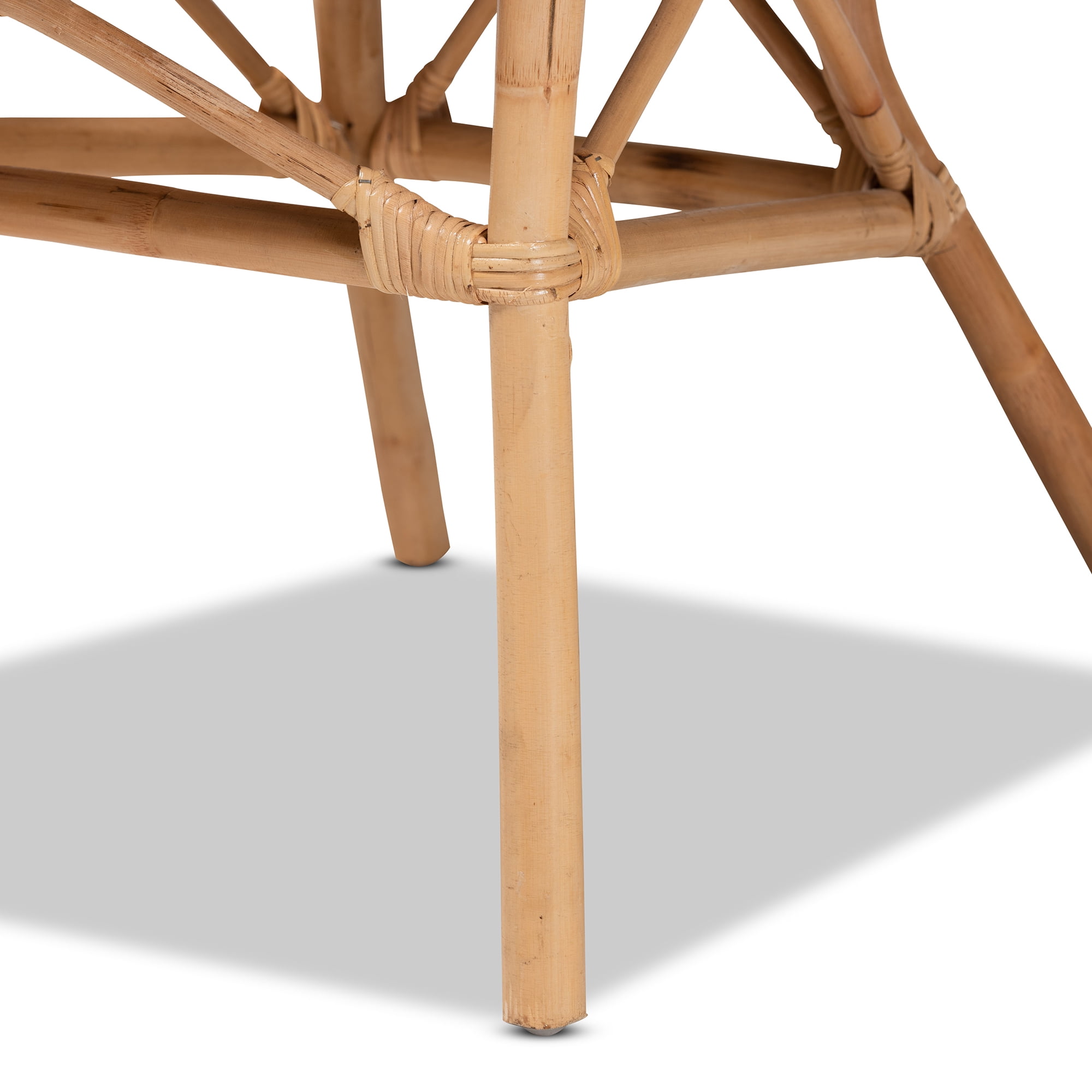 bali & pari Adrina Rattan BOHO Dining Chair, Natural Brown