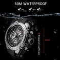 thumbnail image 6 of Sanad Top Brand Luxury Men's Watches Sports Wristwatch 5atm Waterproof Quartz Watch Men S Shock Clock Man Relogio Masculino 6008 - Quartz Wristwatches, 6 of 6