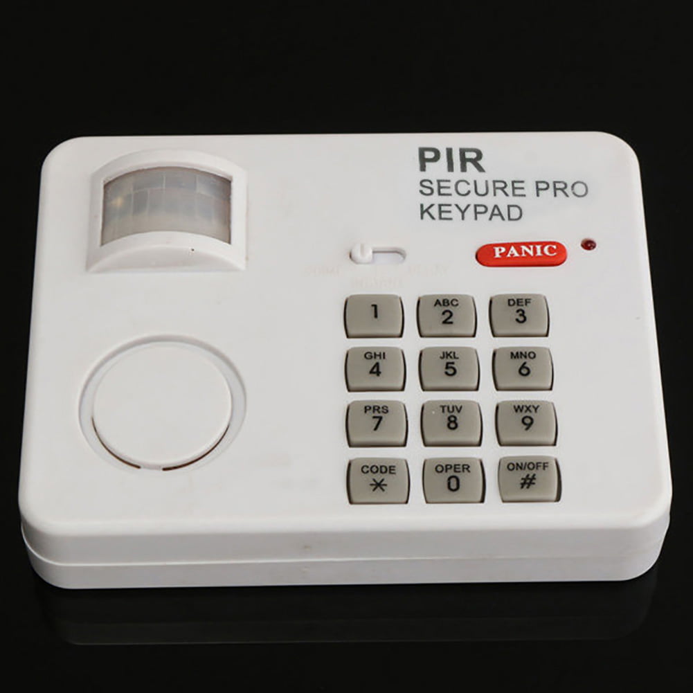 Wireless motion sensor alarm with security keypad PIR CBme garage>w B YTM0HWC 