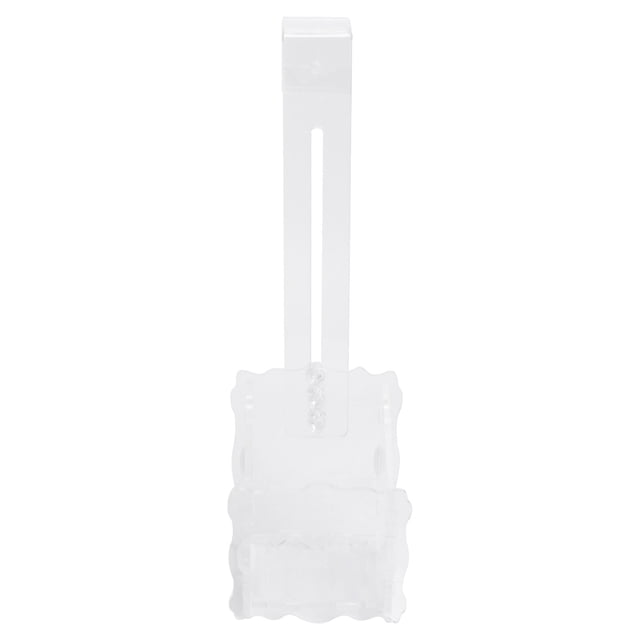 CIMAXIC White Acrylic Fish Tank Bracket with Hook Design for Decoration and Repeated Use Small Size,6.1"X3.15"X1.97"