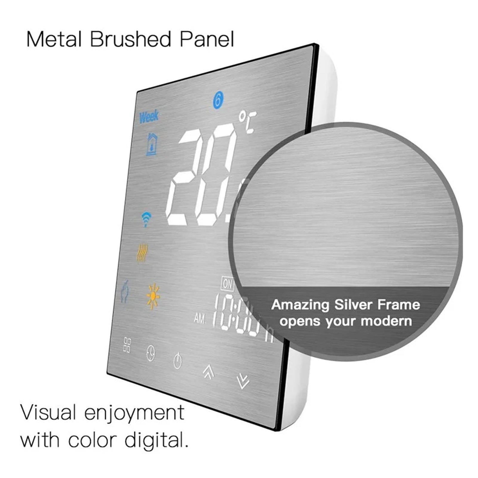 WiFi Smart Thermostat Temperature Controller for Water Electric Floor Heating ,High Compatibility