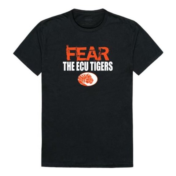 East Central University Tigers Fear College T-Shirt, Black - Medium