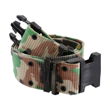 Men's Military Style Pistol Belt, GI Style 3-Prong, Camo, Size