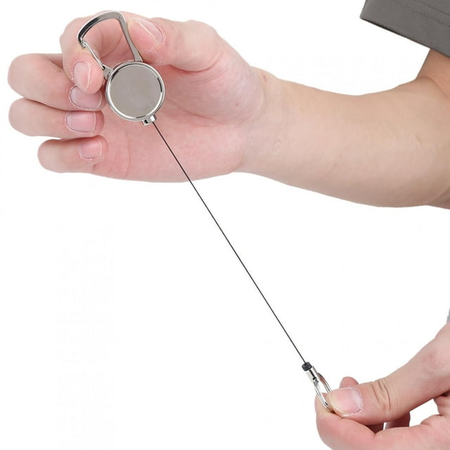 RiToEasysports Llavero retráctil antipérdida, Llavero telescópico con Cable de Nailon retráctil para Llaves Ecomeon no