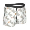 thumbnail image 3 of Naloa Gray Rabbit Print Mens Underwear - Boxers for Men, Classic Briefs for Men, 3 of 9