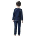 thumbnail image 7 of gcong Full Coverage Long Sleeve Swim Shirt and Pants Set for Girls Beach and Pool Swimming Wear Navy 8-9 Years, 7 of 7