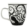 thumbnail image 2 of Boho Black And White Mug, Octopus, 2 of 2