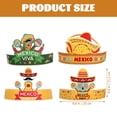 thumbnail image 4 of KAKOWELY 12 sombreros de papel para fiesta del Cinco de Mayo con temática mexicana, suministros para fiestas, 4 of 5