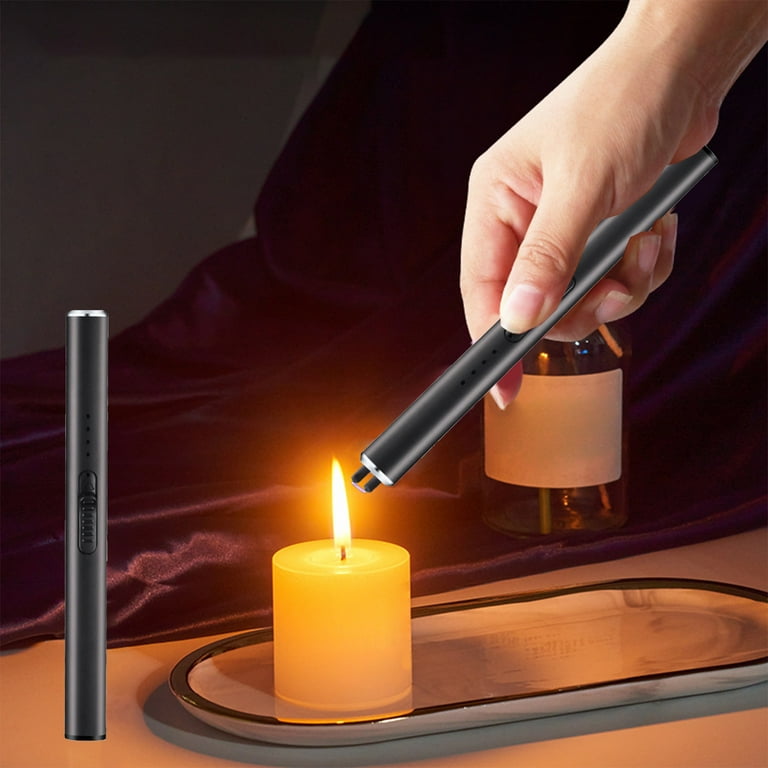 DcGZvy Small Lighters Decorative Long Candles Lighter, Cigarette Lighter  Kitchen Lighter Rechargeable, Camping Gadgets Lighters for Grill