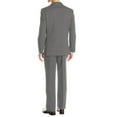 thumbnail image 2 of Mens Ticket Pocket 2-piece Gray Wool Modern Fit Suit DTI, 2 of 5