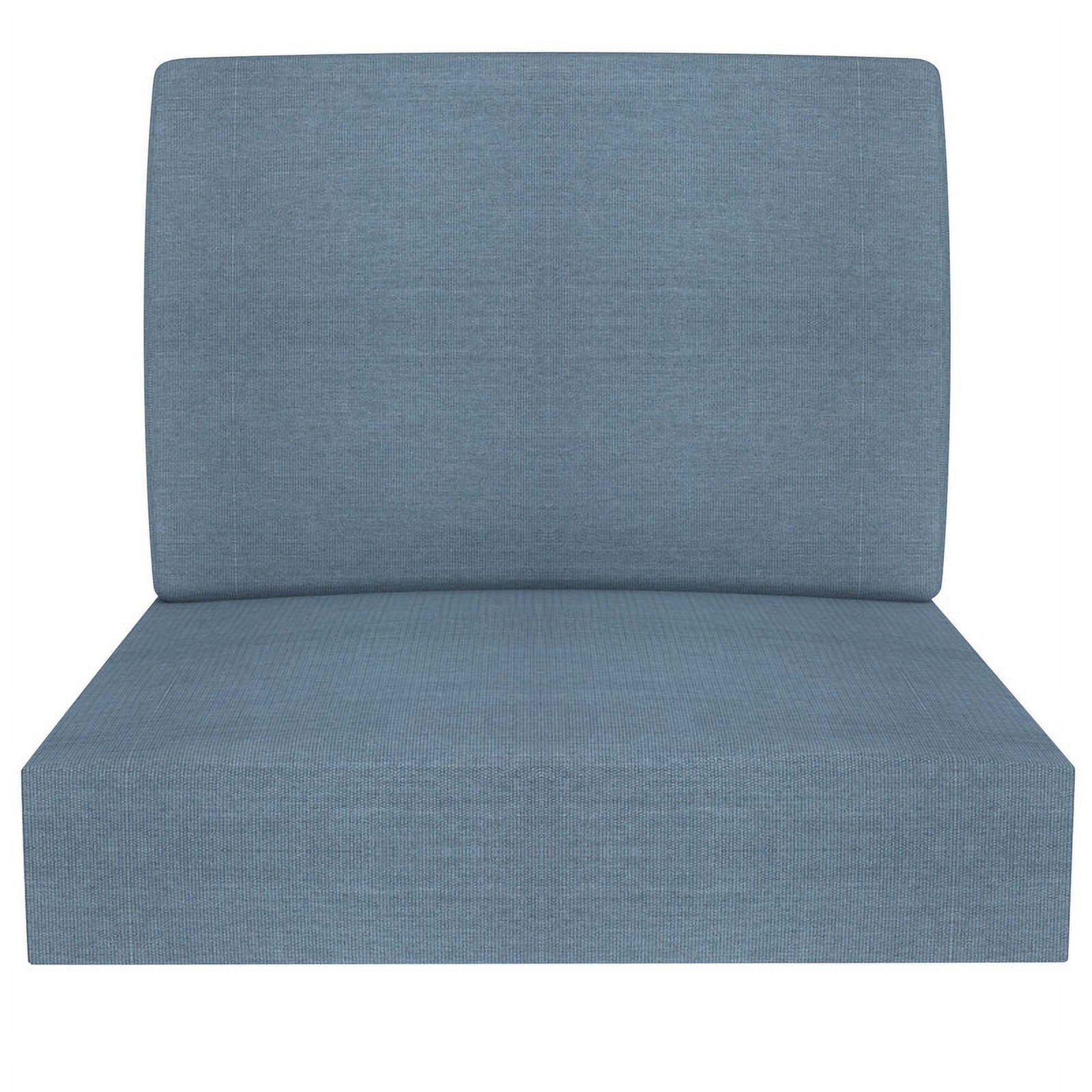 Covers&All Outdoor Sunbrella Deep Seat Cushion Set, Water, UV & Fade Resistant Patio Chair Cushions, High-Density 5" Thick Seat & Back Cushions for Outdoor Furniture