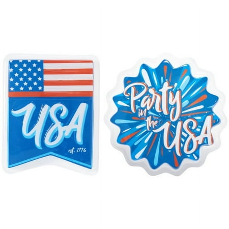 Cake Decoration Pop Tops® - USA Assortment (2 pcs)