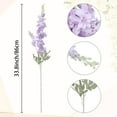 thumbnail image 4 of REGALWOVEN Delphinium Artificial Flowers 10 Pcs Silk Fake Larkspur Flower Long Stem Faux Bouquets for Home Wedding Floral Arrangement Centerpiece Table Decoratio Purple 33.8 in, 4 of 5