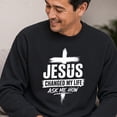 thumbnail image 3 of Jollimate Jesus Changed My Life Sweatshirt, Men's Jesus Crew, Religious Gift For Him, Faith Gift, 3 of 6