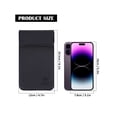 thumbnail image 4 of Deago Security Pouch Faraday Bag Cell Phone Anti-Tracking Anti-Spying GPS RFID Signal Blocking Bag Shielding Pouch Wallet Case for Cell Phone Privacy Protection Car Key (Black), 4 of 10