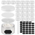 thumbnail image 2 of 30 PCS 8 oz Plastic Lotion Containers with Lids, Refillable Clear Cosmetic Jar with Leakproof Gasket & Inner Pull Tab, Empty Round Sample Container for Cream Lotion Body Butter Makeup Travel Storage, 2 of 6