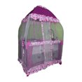 thumbnail image 4 of Cuna de Viaje AEIOU  ARGENTINA 2 niveles Toldo Mosquitero Morado con velo alto, 4 of 4