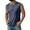 Navy#229, variant on Evdexr Mokaloha Shirts for Men Light Weight Button Down Sleeveless Henley Shirt Muscle Fit Solid Colour Golf Shirt Hipster Workout Tee Shirt Vest with Pockets Brown 3XL