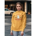 thumbnail image 2 of 4Th Of July Proud Eagle Sweatshirt Women -Image by Shutterstock, Female x-Large, 2 of 4