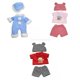 thumbnail image 1 of 3x Ropa de Bebé Hechas Disfraces Pijamas para de 30 Cm perfke Trajes de muñecas BJD, 1 of 4