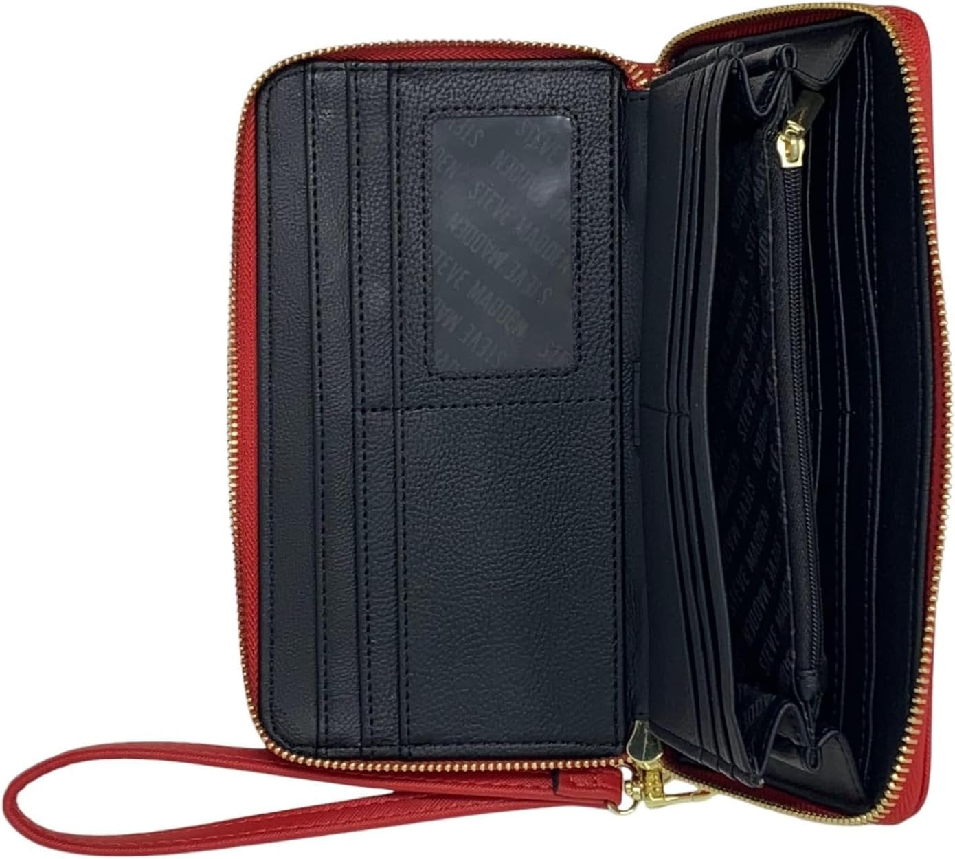 STEVEJ Steve Madden Bzippy Zip Around Wallet Wristlet Chevy Red - Walmart.com
