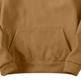 thumbnail image 4 of Fashion Hoodies for Women Solid Color Long Sleeve Drawstring Tops Fall Pullover Sweatshirt with Pockets, 4 of 6