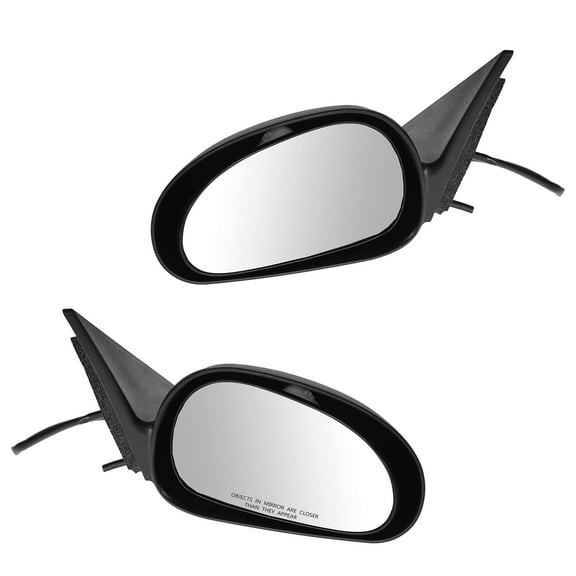 TRQ Power Side View Mirrors Textured Left & Right Pair for 99-04 Ford Mustang MRA09118
