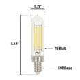 thumbnail image 4 of Westinghouse 5334020 Pack Of (6) 5 Watt Dimmable T6 Candelabra (E12) Led Bulbs- 600, 4 of 7