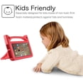 thumbnail image 5 of Étui pour Tablette 7 2019 pour Enfants, Léger Antichoc avec Poignée Convertible Support EVA Étui Protecteur pour Tablette 7 Pouces-FF-Rouge, 5 of 5