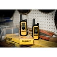 DEWALT HeavyDuty 1Watt FRS WalkieTalkie Pair, Yellow and Black