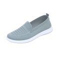thumbnail image 2 of longantii Women's Orthopedic Knit Flat Loafers Breathable Mesh Round Toe Comfortable Slip On Walking Shoes Casual Lightweight Daily Footwear for Ladies Green, 2 of 4
